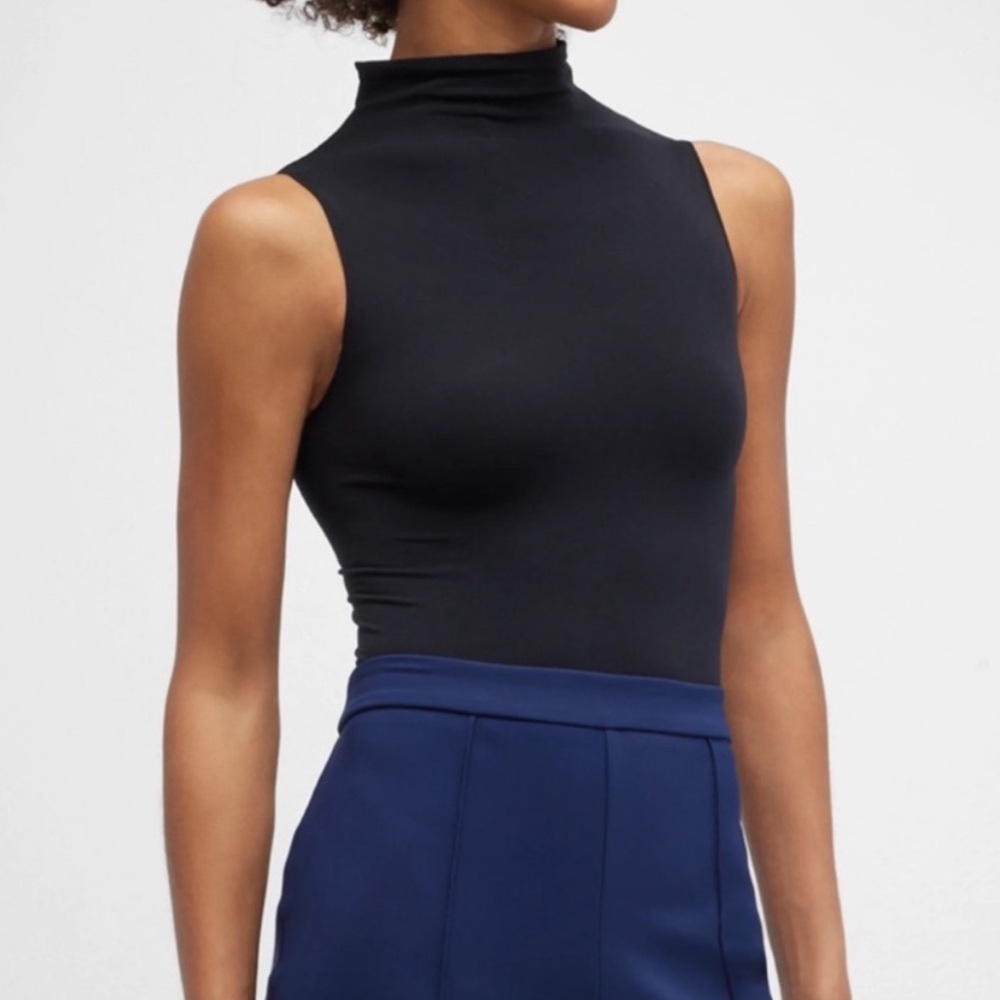 Commando Black Turtleneck Sleeveless Stretchy One… - image 1